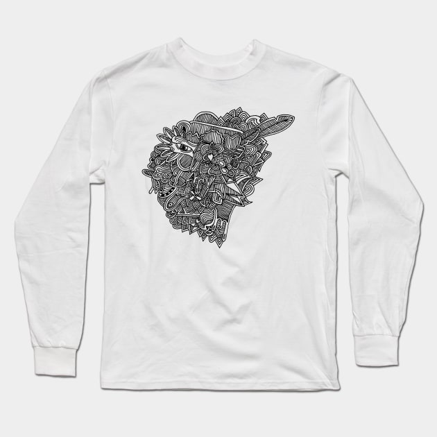 Pigeon Long Sleeve T-Shirt by PsychedelicDesignCompany